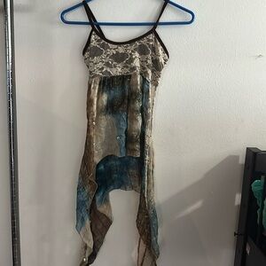 Vintage y2k lace flower fairy tank top